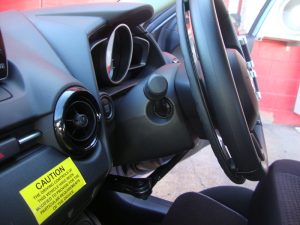 Steering wheel mobility modification