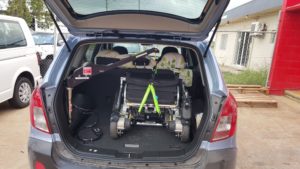 Boot wheelchair hoist in Holden Captiva